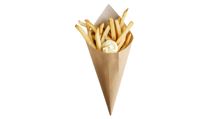 Snackzakken, Puntzakken, schuin, K17, ersatz ongebleekt (5 KG per Doos)