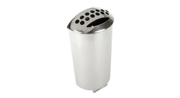 Binsystem, asbak voor in profiel, RVS, VB 713530
