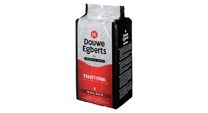 Douwe Egberts, koffie voor automaten, 1000 gram, fresh brew traditional, 434908 (1 stuk)