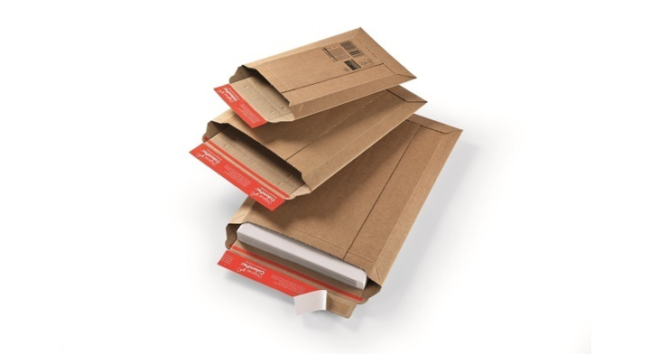 Verzendenvelop ColomPac golfkarton 235x340x35mm Wit