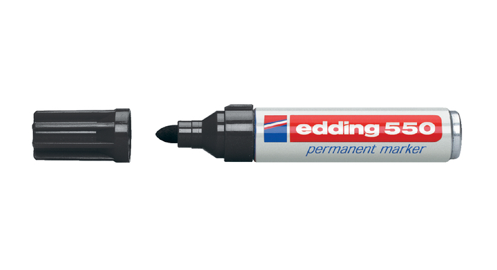 Viltstift edding 550 rond 3-4mm zwart(4-550001)