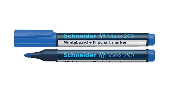 Viltstift schneider 290 whiteboard rond 3mm blauw
