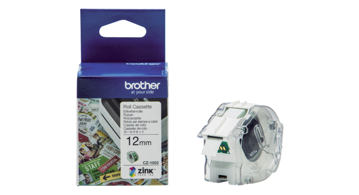 Labeltape brother cz-1002 12mmx5m kleur(cz1002)