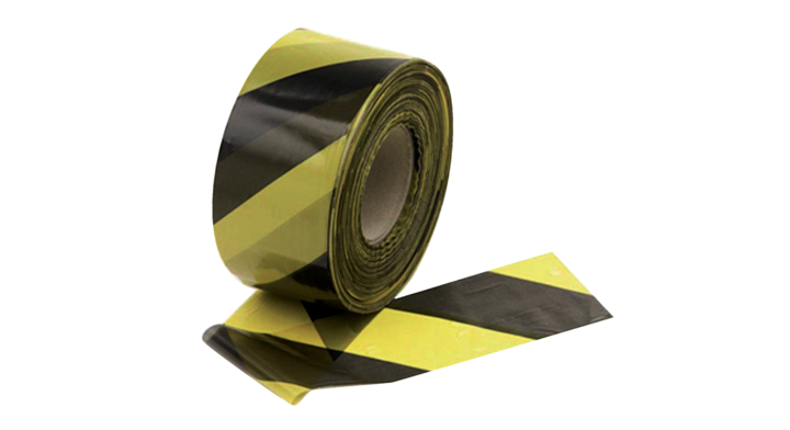 Signalisatielint, 250 meter, geel/zwart (1 stuk)