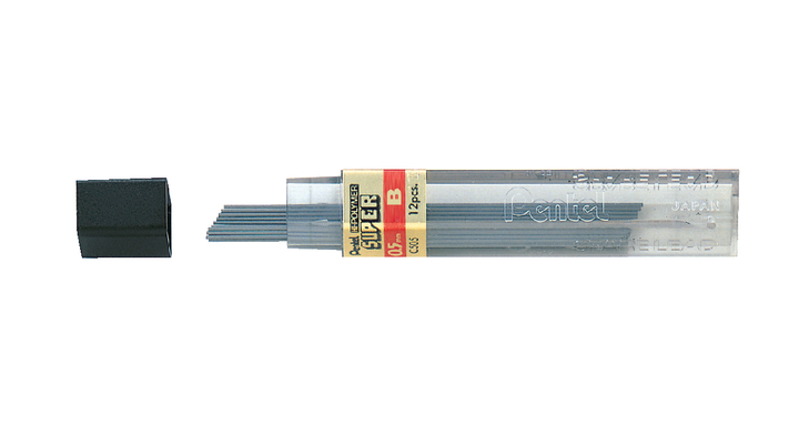 Potloodstift pentel 0.5mm zwart per koker b