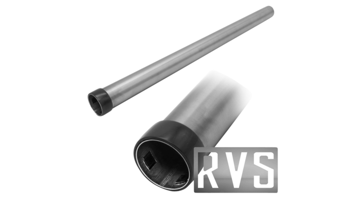 Cleaninq, stofzuiger zuigbuis met ring, 32mm, RVS, 601008 (1 stuk)