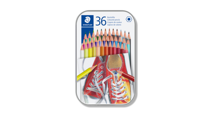Kleurpotloden staedtler 175 6kantig 36 st ass(175 m36)