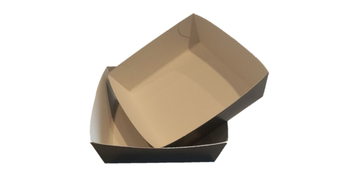 Karton bakje, conisch, 115x95x30mm, 280gr, zwart (1000stuks)