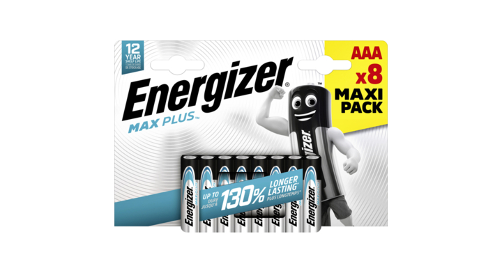 Batterij energizer max plus aaa alkaline 8st