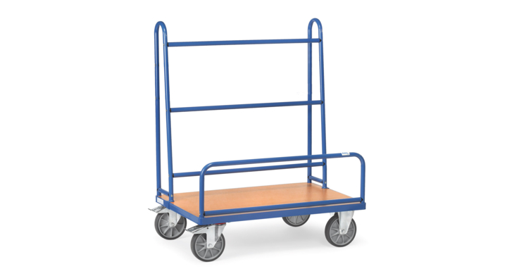 Platenwagen met vaste beugels, 1070x435mm Draagverm. 600kg