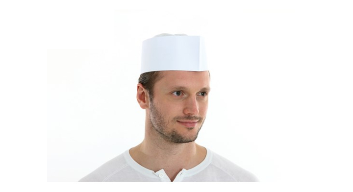 Fouragemuts, papier, wit, one size (100 stuks) | OP=OP AANBIEDING
