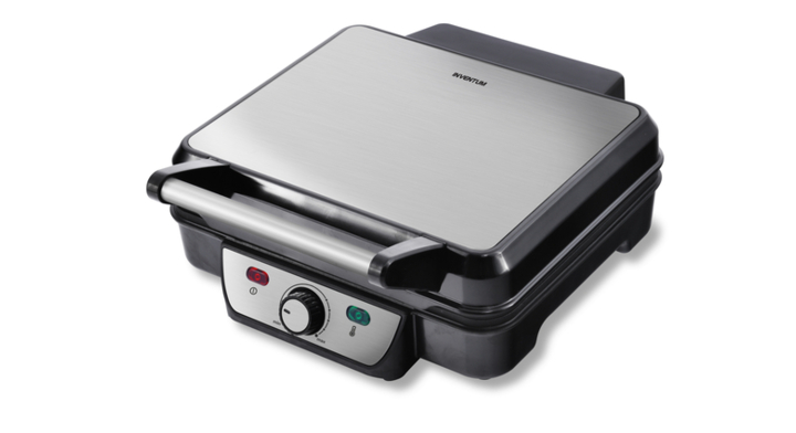 Contactgrill inventum 1800 watt zwart rvs(cg618)