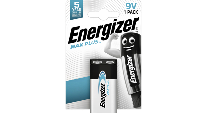 Batterij energizer max plus 9v alkaline