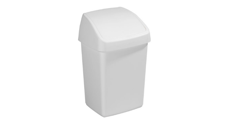 Delta, swingafvalbak, 10 liter, wit, VB 133013