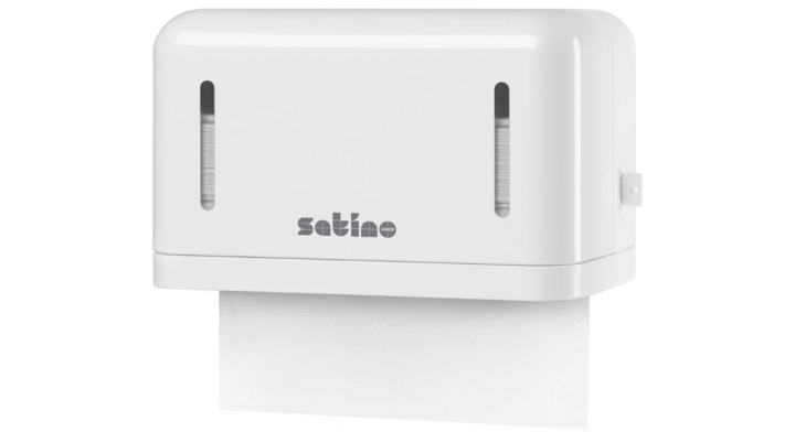 Satino by WEPA | Handdoek Dispenser | Mini | PT4 | Wit | 331470 - OP=OP AANBIEDING