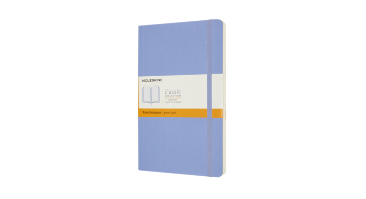 Notitieboek moleskine large 130x210 ln sc hydr bl(qp616b42)