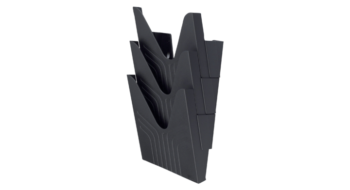 Folderhouder meyers wand fo hoog 3vaks nr144 zwart