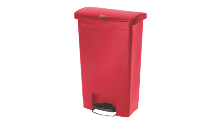 Rubbermaid, pedaalemmer, 50 liter, rood, VB 224108
