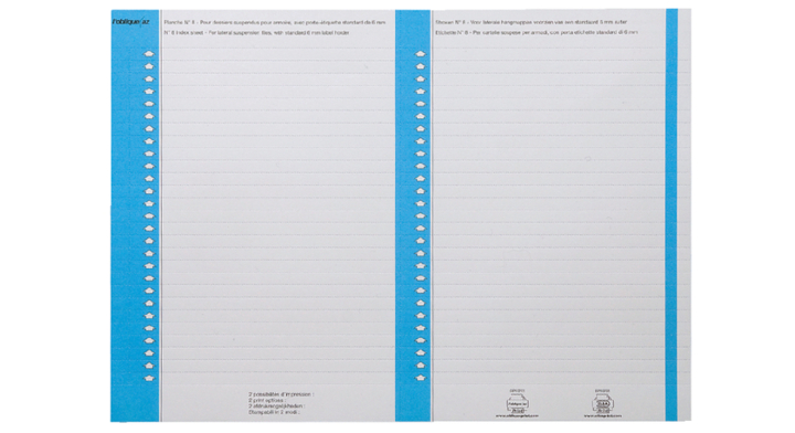 Ruiterstrook oblique nr 8 lateraal blauw