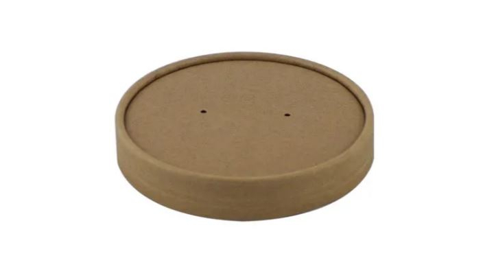 Kartonnen deksel, soepbeker, 950ml, karton, bruin (25 stuks)