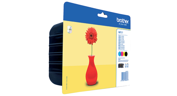 Inkcartridge brother lc-121 valuepack zw bl rd gl(lc-121valb