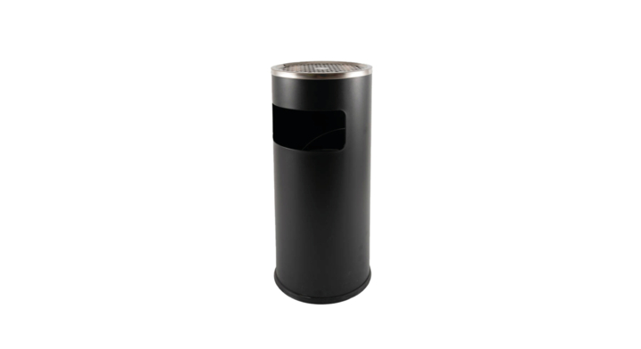 Afvalbak met asbak Brasq | 11 liter | AT500 | zwart (8602627)
