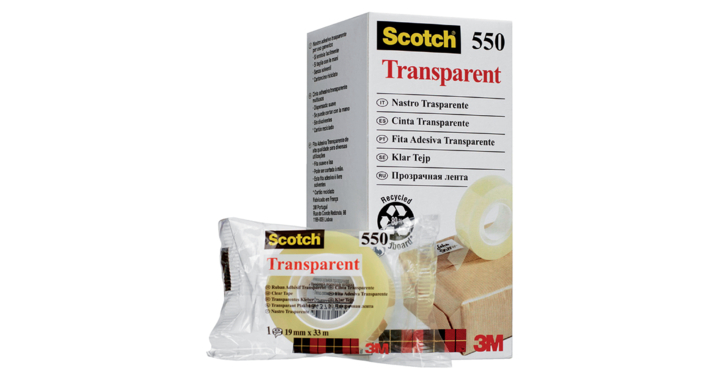 Plakband 3m scotch 550 19mmx33m