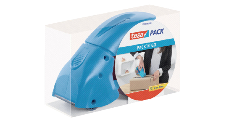 Tesapack 'n Go, dozensluiter / tape dispenser, 50mm, lusmodel