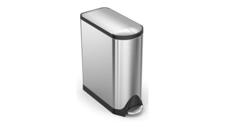 Simplehuman Butterfly, pedaalemmer, 45 liter, mat RVS, VB 015361