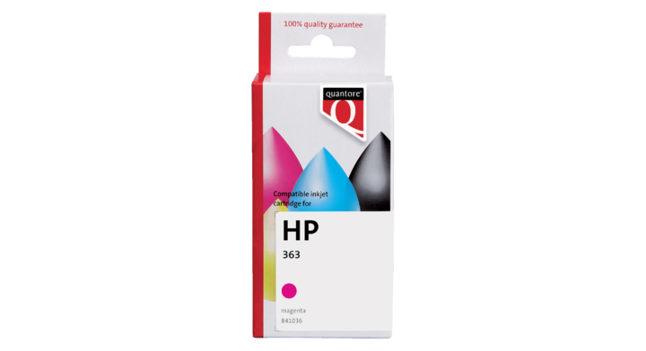 Inkcartridge Quantore alternatief tbv hp c8772ee rood no 363