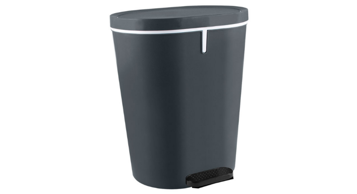 Zamora, pedaalemmer, 25 liter, antraciet/wit, VB 016170