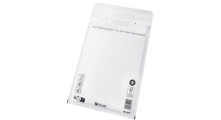 Luchtkussenenvelop G/17, 250x350+50mm, wit (100 stuks)