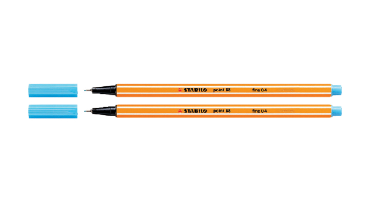 Fineliner stabilo point 88 lichtblauw