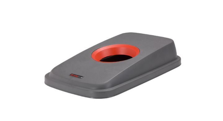 Selecto Basic, blik deksel, grijs/rood, VB 157928