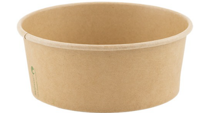 Kraft saladebowl, 680ml, 15cm x 6cm (50 stuks)