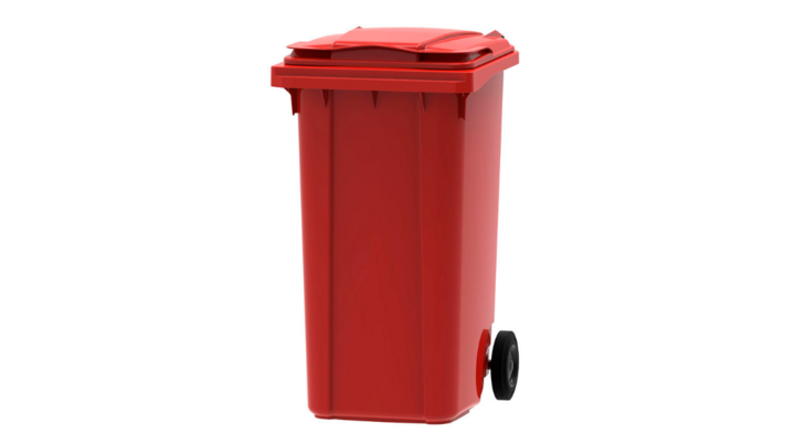 Rolcontainer, 240 liter, rood, VB 240000