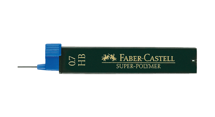 Potloodstiftjes faber castell 0.7mm hb 12st(fc-120700)