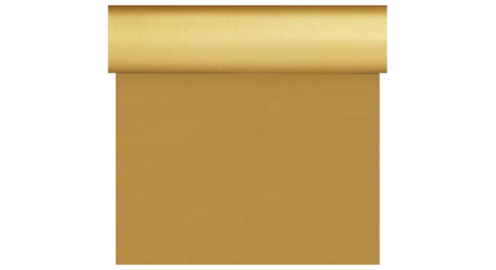 Duni Dunisilk®, tête-à-tête, 0.4x40 meter, Gold, 159060 (4 stuks) | OP=OP AANBIEDING