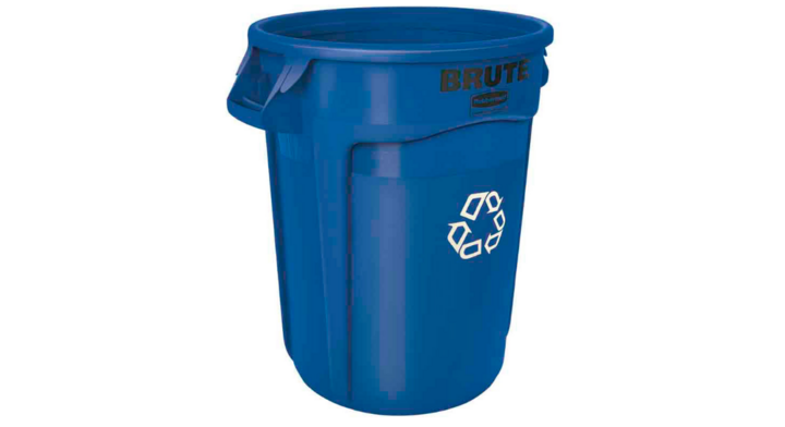 Rubbermaid Brute, ronde afvalbak, 121 liter,blauw,VB 002632