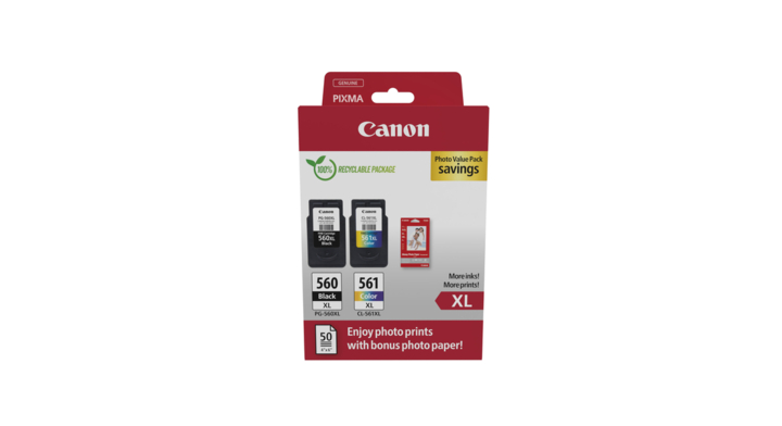 Inktcartridge canon pg-560xl cl-561xl photo value(3712c008)