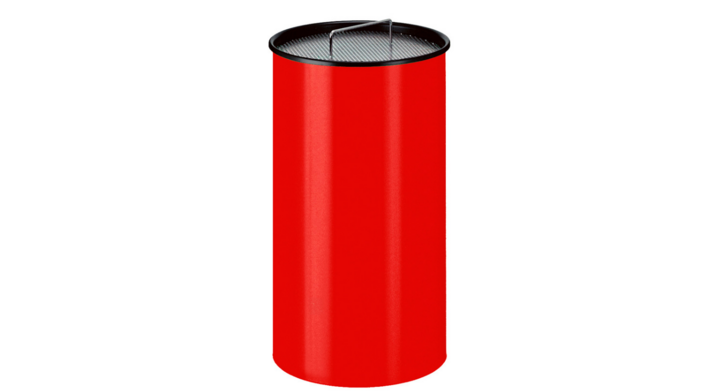 Zandasbak, 50 liter, Ø320x594 mm, rood, VB 192000
