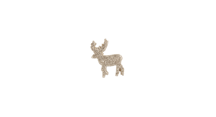 Kerstdeco, eland, 25mm, champagne (100 stuks)