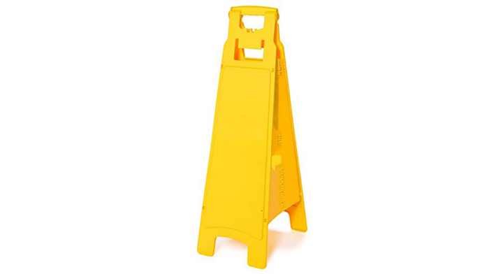 Rubbermaid, vierzijdig waarschuwingsbord, geel, VB 124958