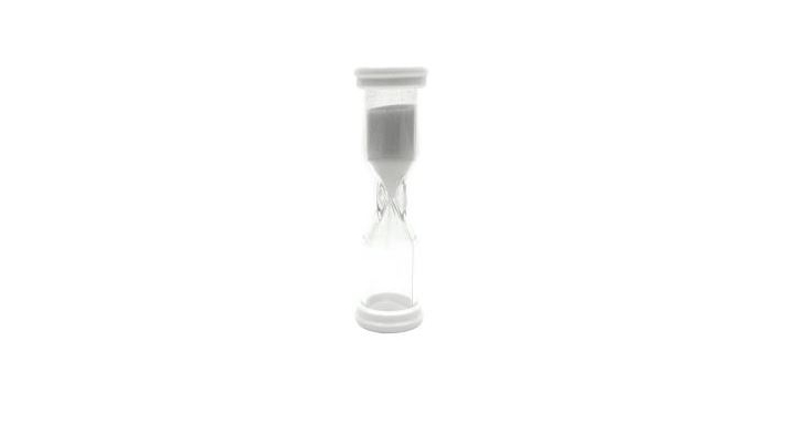 Zandloper 60 seconden wit(kop-04265)