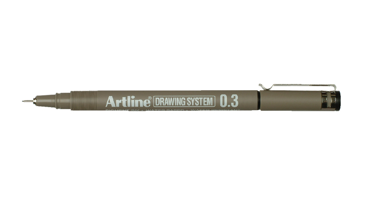 Fineliner artline 0.3mm zwart