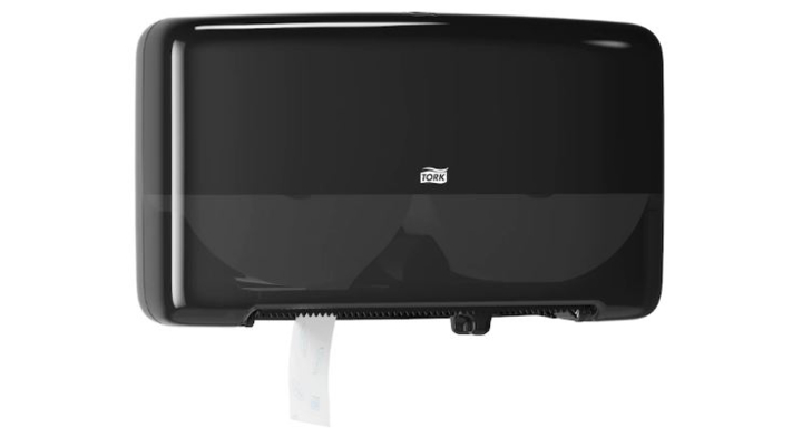 Tork Twin | Mini Jumbo Toiletpapier Dispenser | T2 | Zwart | 555508