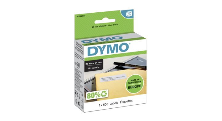 Etiket dymo 11352 labelprint retouradres