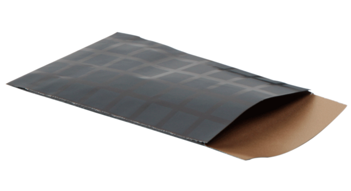 Cadeauzakje, 7x13cm, 992, Squares Black/Copper (200 stuks)