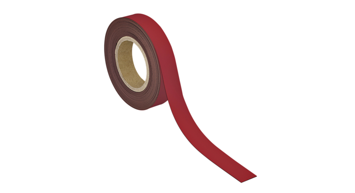 Magneetband maul schrijfbaar 10mx30mmx1mm rood(6524525)