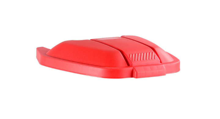 Rubbermaid, deksel voor afvalcontainer, rood, VB 002902